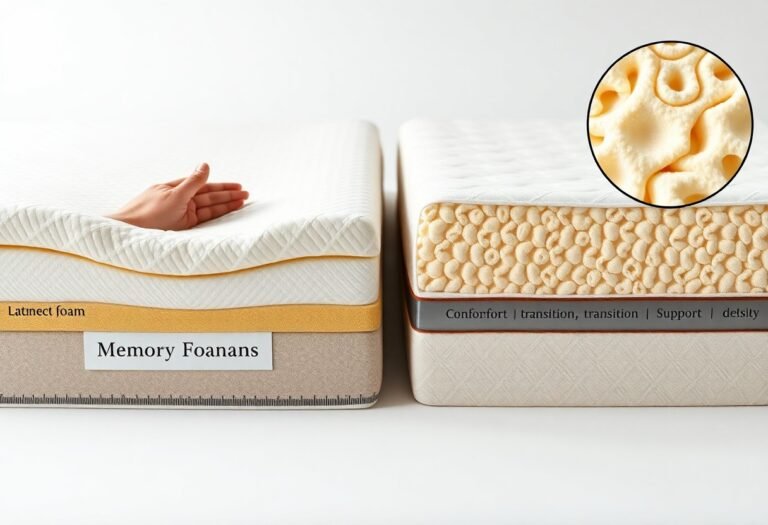 Memory Foam vs Latex Mattresses – Understanding the Key Differences